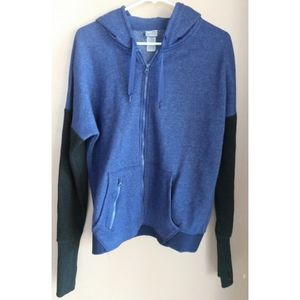 Champion Zip Hoodie Purple Black Sz Large